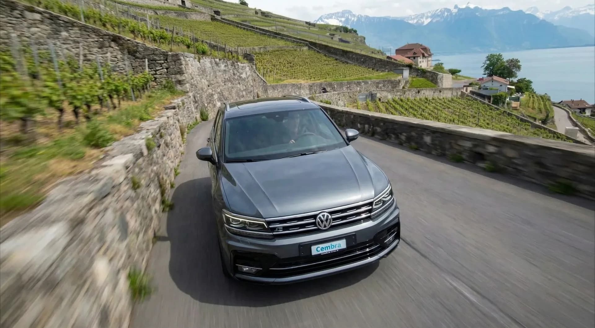 Tiguan vue aérienne drone